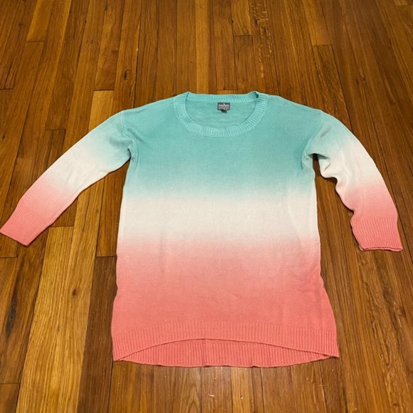 LAST CHANCE - Soho New York & Company Long Ombre Sweater S - Picture 2 of 6